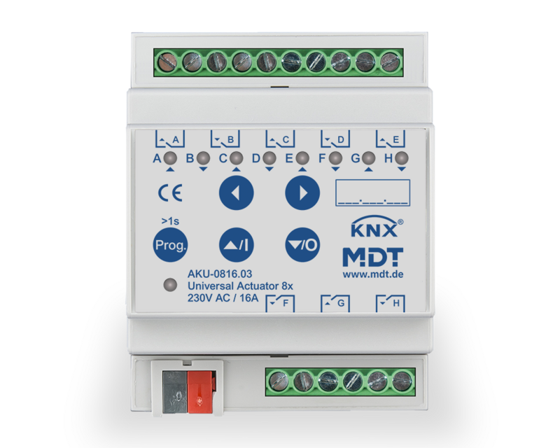 MDT AKU-0816.03 KNX Universal Actuator | 8-fold 16Amp