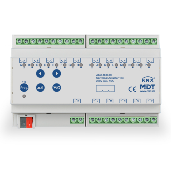 MDT MDT AKU-1616.03 KNX Universal Actuator | 16-fold 16Amp,