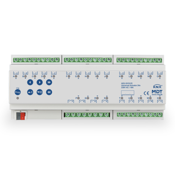MDT MDT AKU-2416.03 KNX Universal Actuator | 24-fold 16Amp.