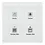 MDT Botão vidro KNX Plus | 4 v. | vidro c/ e s/ sensor temp.