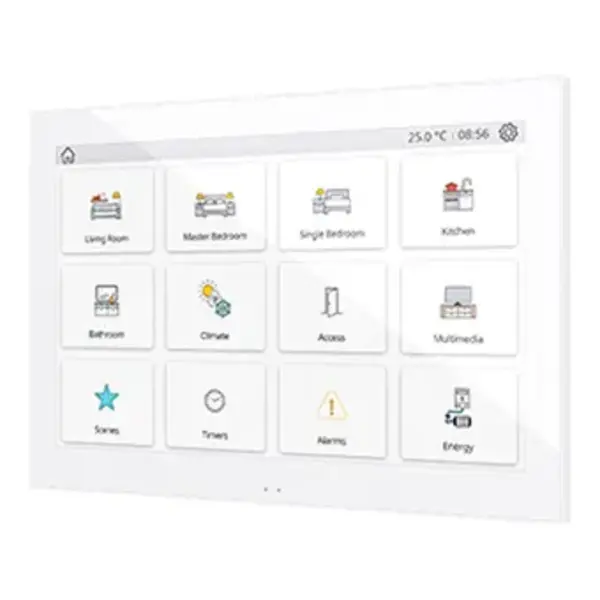 Zennio Z100 Color capacitive touch panel with 10" display.