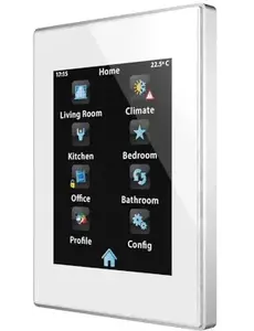 Zennio Z41 Pro (PVC-Alu Frame) KNX Touch Display with Temperature Sensor