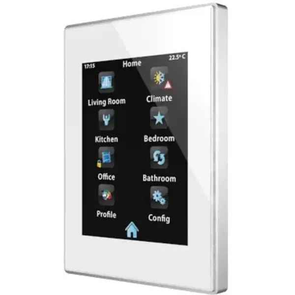 Zennio Z41 Pro (PVC -Alu Frame) KNX Touchdisplay met temperatuursensor
