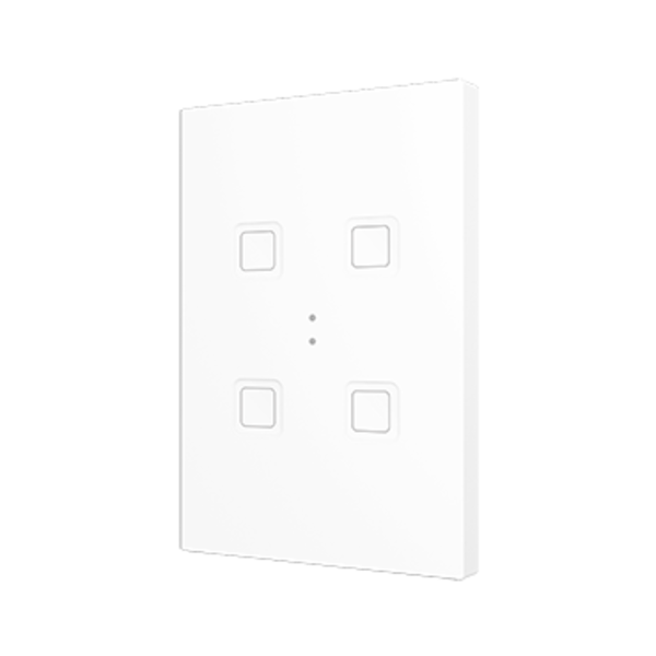 Zennio Tecla XL X4 Tastsensor 4-fach mit Thermostat