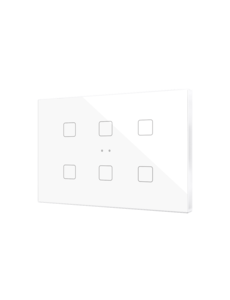 Zennio Tecla XL X6 Touch Sensor 6-fold with thermostat