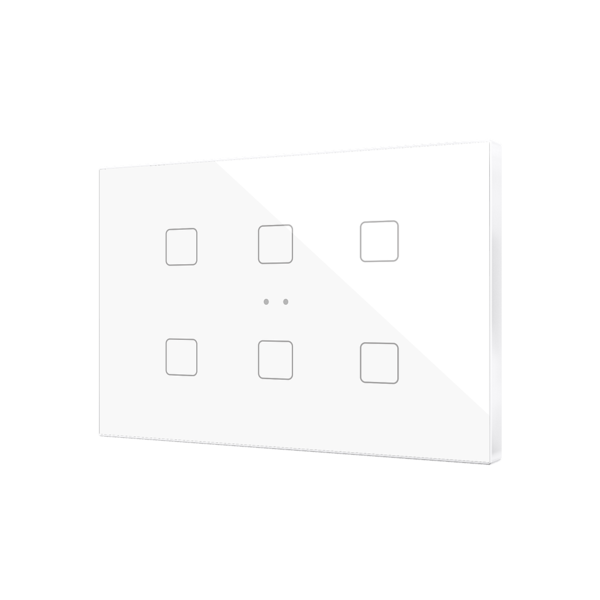 Zennio Tecla XL X6 Tastsensor 6-fach mit Thermostat