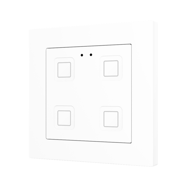 Zennio Tecla RGB 55 X4 Touch sensor push button 4-fold KNX Secure