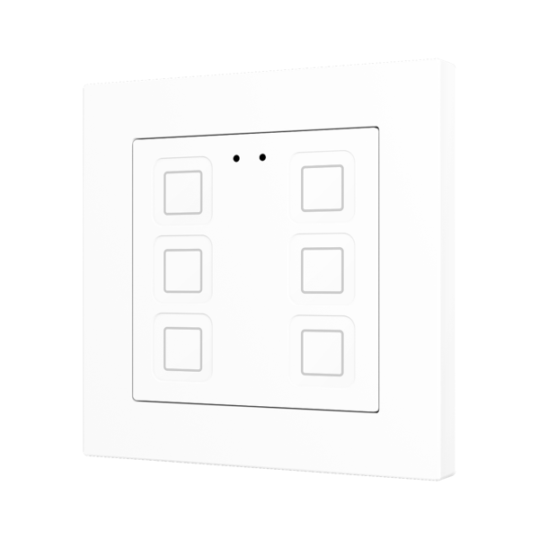 Zennio Tecla RGB 55 X6 Pulsante con sensore tattile 6 modulo KNX Secure