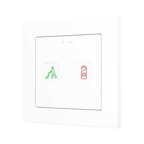 Zennio Tecla 55  X2 Sign Tastsensor Taster 2-fach