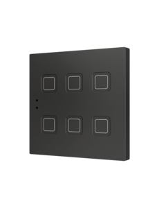 Zennio Tecla 6 touch sensor 6-fold with thermostat