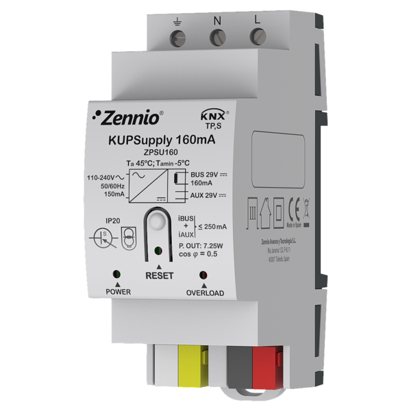 Zennio ZPSU160 160mA KNX Universelle Stromversorgung