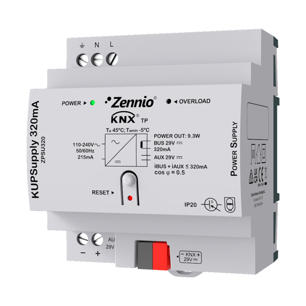 Zennio ZPSU320 320mA KNX Universelle Stromversorgung