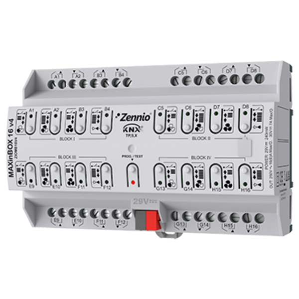 Zennio MAXinBOX 16 v4 | Multi actor,16 outputs (16 AC-Load) Secure
