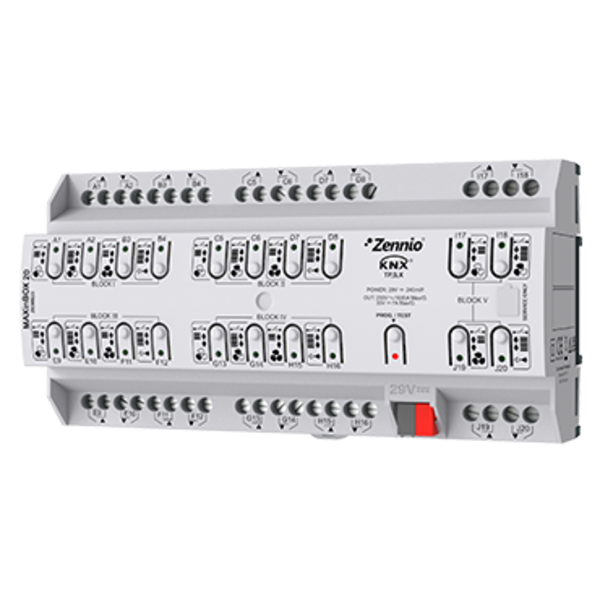 Zennio MAXinBOX 20 | Actuador multi. 20 salidas (16 AC-Load) Secure