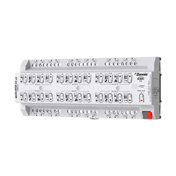 Zennio MAXinBOX 24 v2 | Actuador Multifunción KNX con 24 salidas 16A