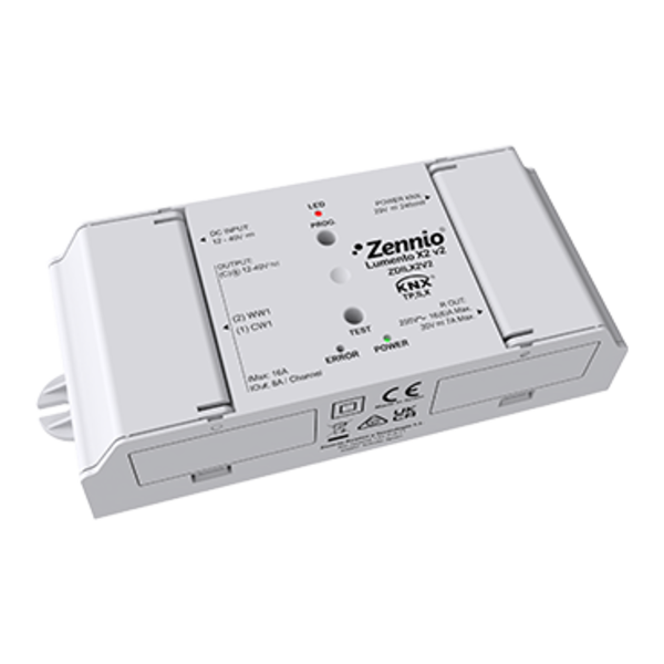 Zennio Lumento X2 v2 Dimmer PWM CV 2 canali per carichi LED
