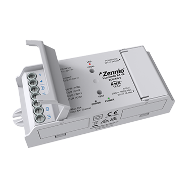 Zennio Lumento X4 v2 4-Kanal CV PWM-Dimmer für DC-LED-Lasten