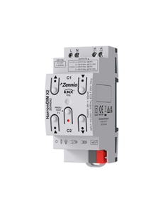 Zennio NarrowDIM X2 | 2-fach, universell RLC, LED, CFL 200-400W