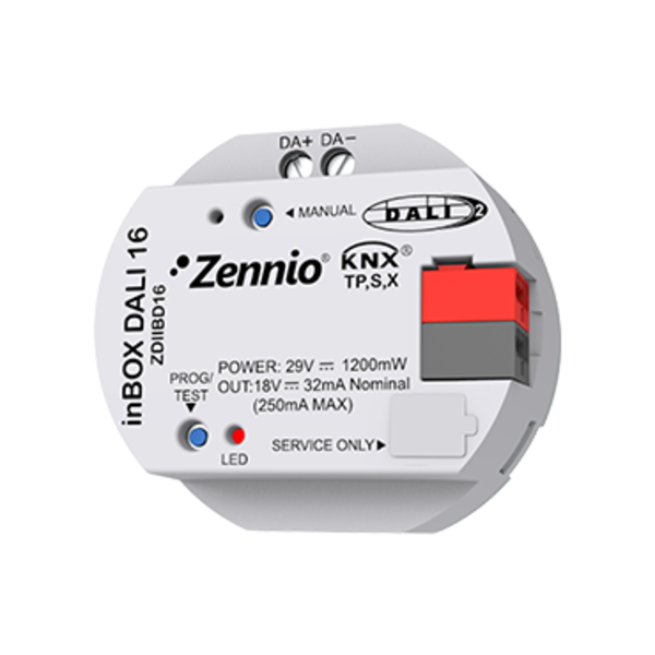 Zennio inBOX DALI 16 | 16 ballasts and 16 groups - 1 channel