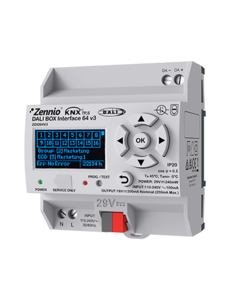 Zennio DALI BOX Interface 64 v3 | Interface KNX DALI 64 reatores, 1 canal