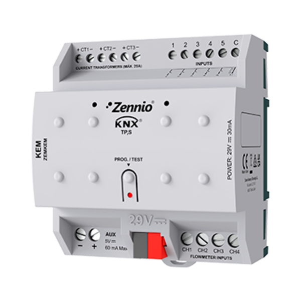 Zennio ZEMKEM KNX-Energy Monitor | 5 inputs