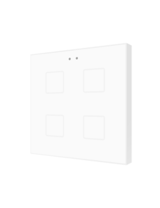 Zennio Tastsensor Flat | 4 via | Interruttore touch capacitivo retroilluminato