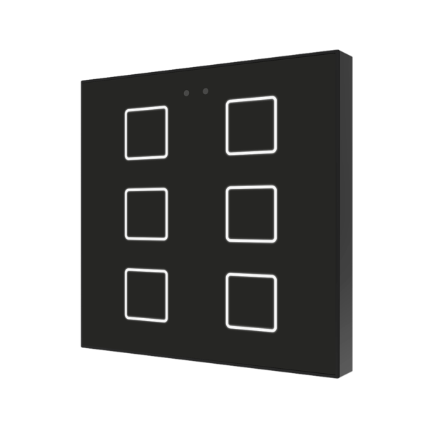 Zennio Tastsensor Flat | 6-gang | Backlit capacitive touch switch
