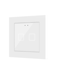 Zennio Flat 55 | 2-gang | Backlit capacitive touch switch
