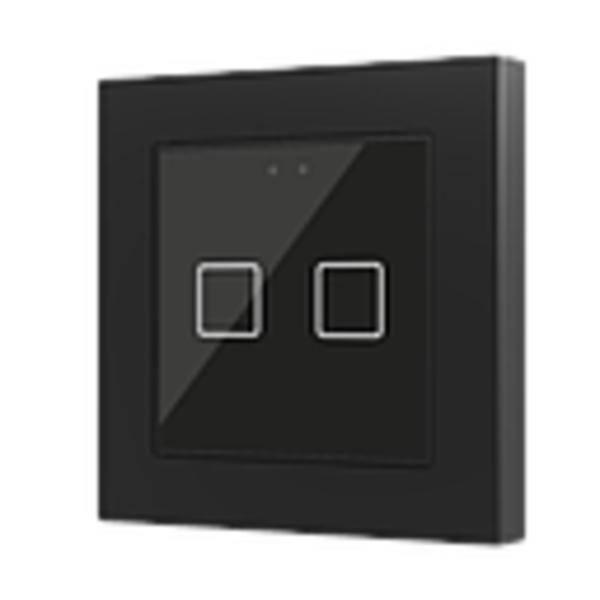 Zennio Flat 55 | 2-gang | Backlit capacitive touch switch
