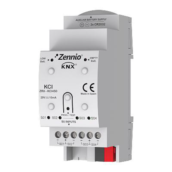 Zennio KCI 4 S0 KNX S0-Gateway for Smart Meters