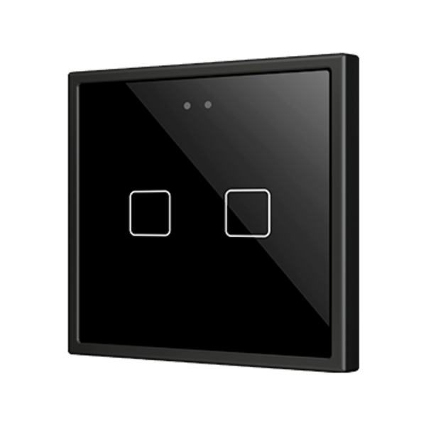 Zennio Flat 70 X2 | 2-vía | Botón pulsador capacitivo de vidrio 70 x 70