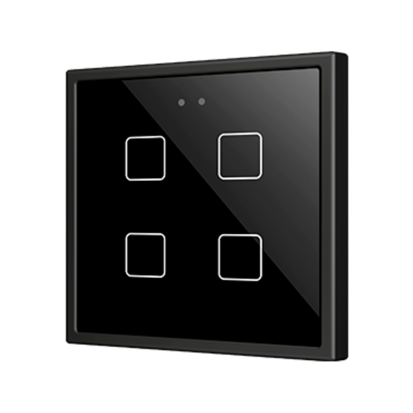 Zennio Flat 70 X4 | 4-vía | Botón pulsador capacitivo de vidrio 70 x 70