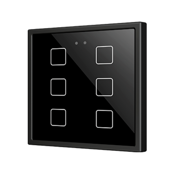 Zennio Flat 70 X6 | 6-gang | Glass capacitive push button 70 x 70