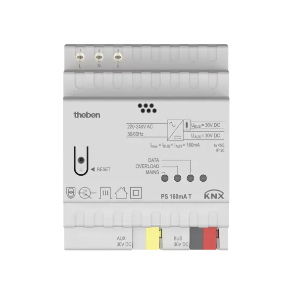 Theben PS 160 mA T KNX – Spannungsversorgung und Überwachung für KNX