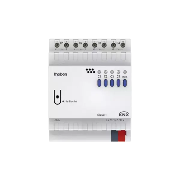 Theben RM 4 H KNX switching actuator 4x25A C-load FIX1