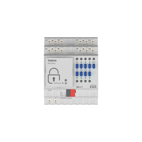 Theben JMG 4 T KNX actionneur stores 4x, module de base MIX2, extensible