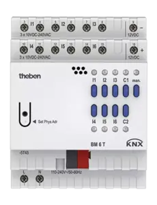 Theben BM 6 T KNX 6-voudige binaire ingang 10 V DC – 240 V AC met LED