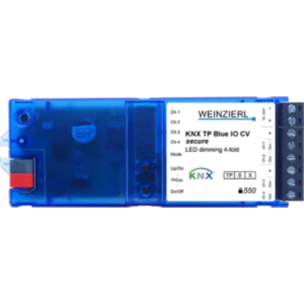 Weinzierl 5377 Attuatore dimmer Blue IO CV | 4x uscite 12–24 V, 6 A