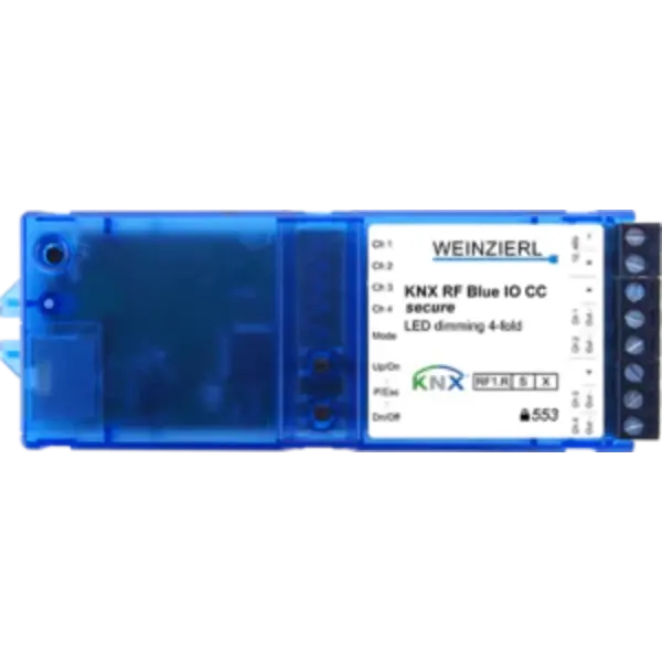 Weinzierl 5380 KNX RF Blue IO dimmer CC | 4x 12–48 V, 500 mA, máx. 96 W
