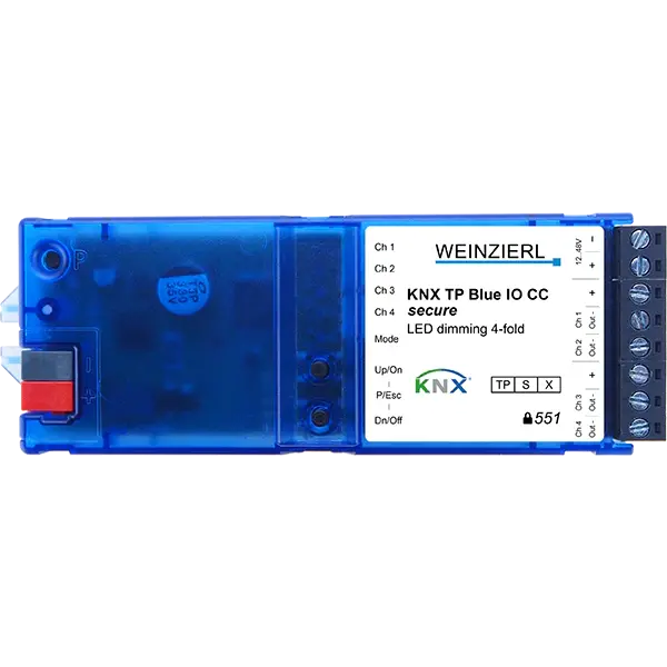 Weinzierl 5378 KNX TP Blue IO 551 CC secure| 4x 12–48 V, 500 mA, max. 96 W