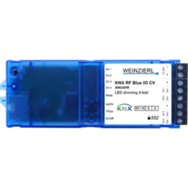 Weinzierl 5379 Atuador dimmer KNX RF CV | 4x 12–24 V, 6 A total, seguro