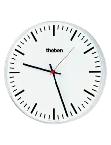Theben OSIRIA 240 SR KNX | Enkelzijdige klok met fijne strepen, Ø 40 cm