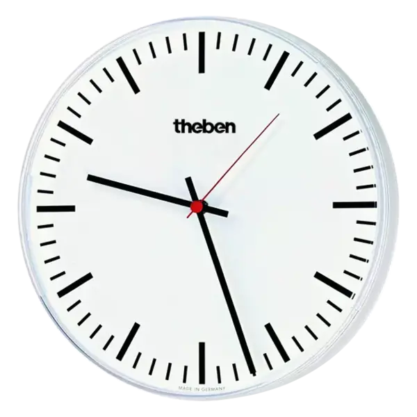 Theben OSIRIA 240 SR KNX | Enkelzijdige klok met fijne strepen, Ø 40 cm