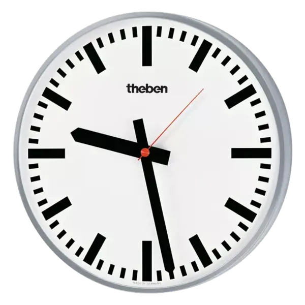 Theben OSIRIA 241 BR KNX | 40x40 cm, blokstrepen, enkelzijdig, zilveren rand