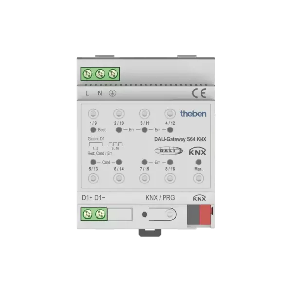 Theben DALI Gateway S64 KNX | 1 channel for 64 DALI drivers