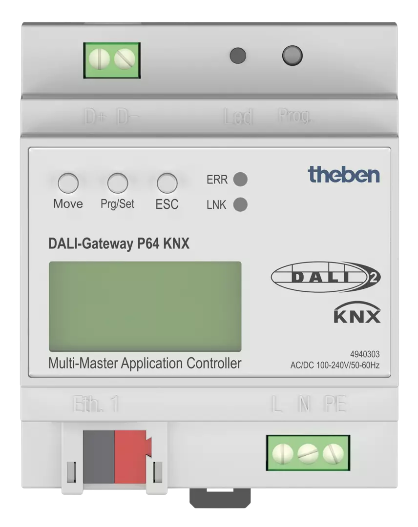DALI Gateway P64 KNX | 1 channel, multimaster, DALI-2, KNX bus -  KNXwarehouse.com