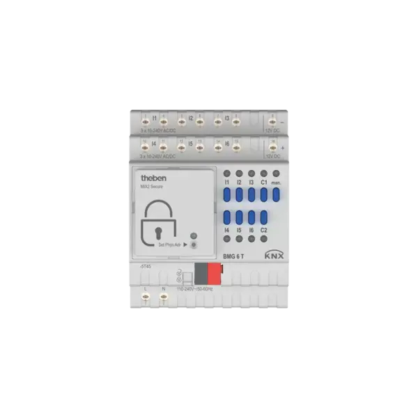 Theben BMG 6 T KNX | Entr. bin. 6x, 10 V DC – 240 V AC, mod. base MIX2
