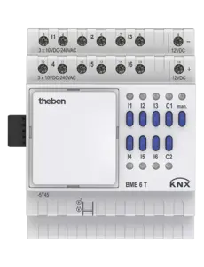 Theben BME 6 T KNX | 6-voud. bin. ing., uitbreidingsmod. MIX2, KNX