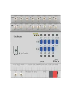 Theben SM 4 KNX | 4-ch analog actuator 10 A with 0–10 V / 1–10 V interface
