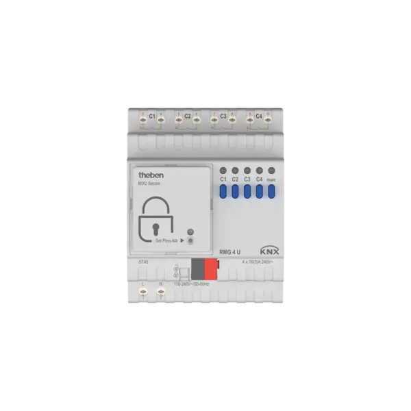 Theben RMG 4 U KNX I | Atuador 4 canais 16A Módulo base MIX2
